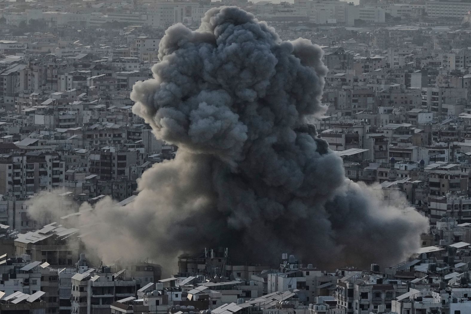 Smoke rises following an Israeli airstrike in southern Beirut on Sunday, April 27. The target of <a href="https://www.cnn.com/2025/04/27/middleeast/beirut-lebanon-strike-israel-latam-intl/index.html">the strike</a> was a Hezbollah facility in Beirut which stored precision missiles, according to a joint statement from Israeli Prime Minister Benjamin Netanyahu and Defense Minister Israel Katz. Hezbollah has not commented on the matter.