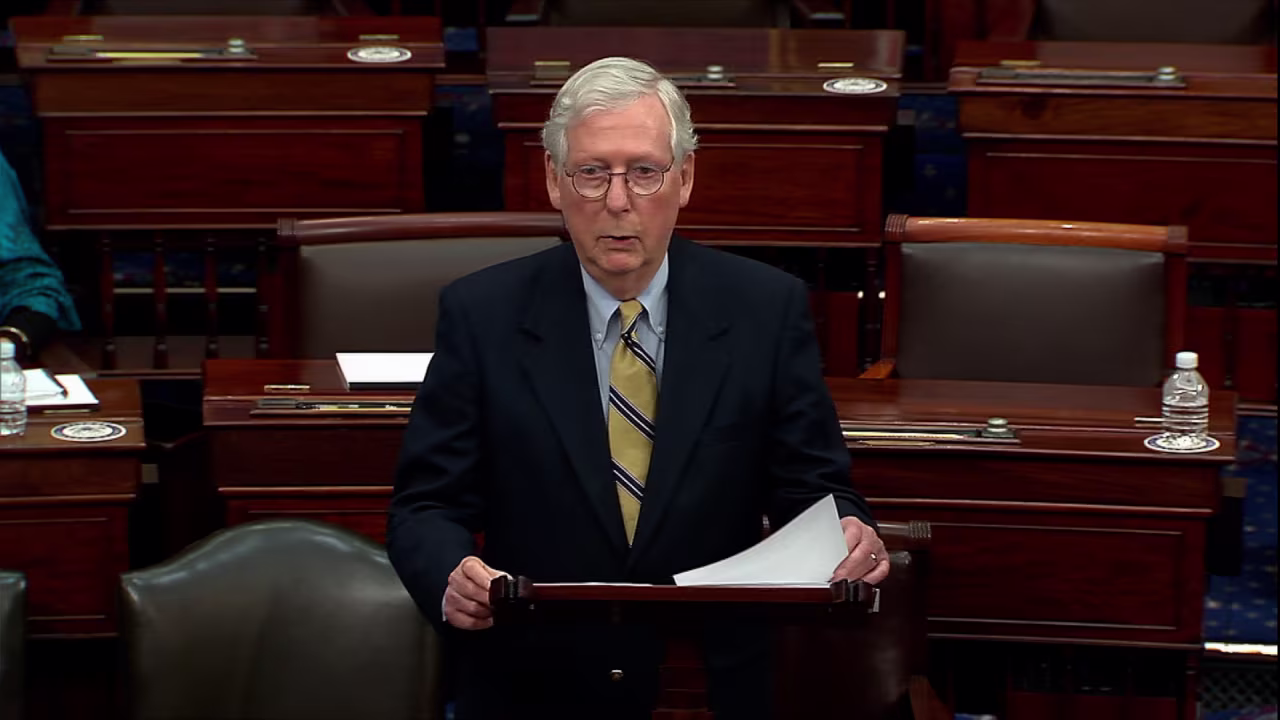 Senate Minority Leader Mitch McConnell.