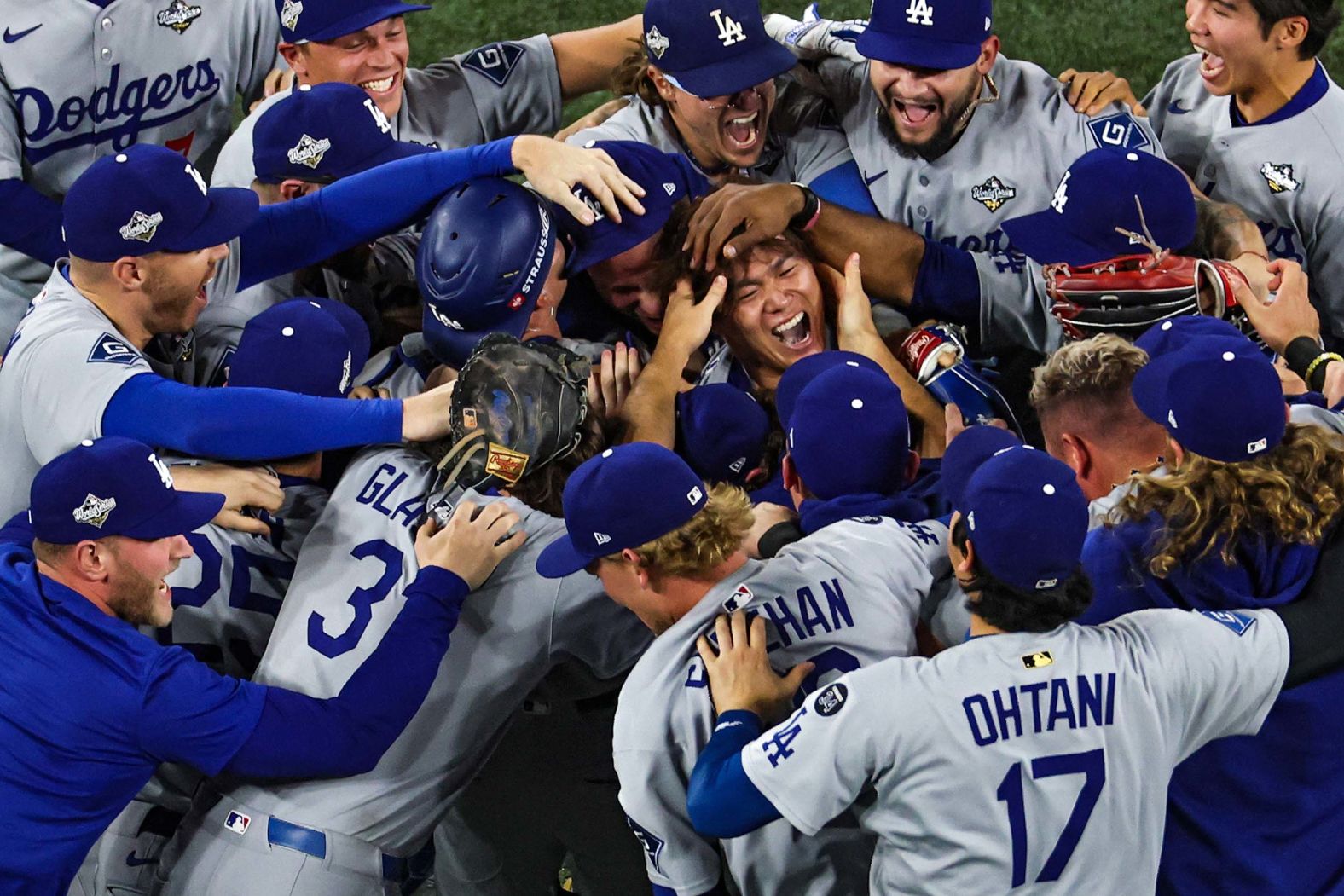 Los Angeles Dodgers pitcher Yoshinobu Yamamoto is swarmed by teammates after the Dodgers <a href="index.php?page=&url=https%3A%2F%2Fwww.cnn.com%2Fsport%2Flive-news%2Fworld-series-dodgers-blue-jays-11-01-25">won the World Series</a> on Saturday, November 2. Yamamoto finished Game 7 and shut down the Toronto Blue Jays as the Dodgers won 5-4 in 11 innings. <a href="index.php?page=&url=https%3A%2F%2Fwww.cnn.com%2F2025%2F11%2F02%2Fsport%2Fbaseball-mlb-yoshinobu-yamamoto-world-series-mvp">Yamamoto was named World Series MVP</a>, winning three games. The Dodgers are the first team to win back-to-back titles since the New York Yankees won three in a row from 1998-2000.