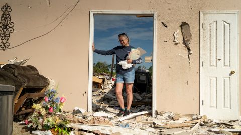 LONDON, KENTUCKY - MAY 18: Lesly Karen Cornett stands among the debris of her house on May 18, 2025 in the community of Sunshine Hills outside of London, Kentucky. She and her husband took shelter in their bathtub and were fortunate to only receive a few cuts. A tornado struck the neighborhood of Sunshine Hills just after midnight on May 17, 2025 in London, Kentucky.   (Photo by Michael Swensen/Getty Images)

Becca