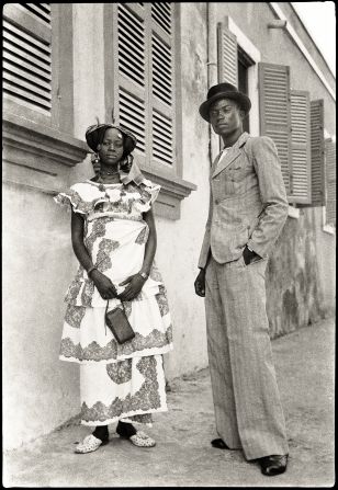 “Portrait of Mrs. Fatou Thioune and friend, Saint Louis,” by Macky Kane, c.1939–1943. Kane is one of Senegal’s most famous photographers, and Thioune, his wife, one of his most frequent subjects.
