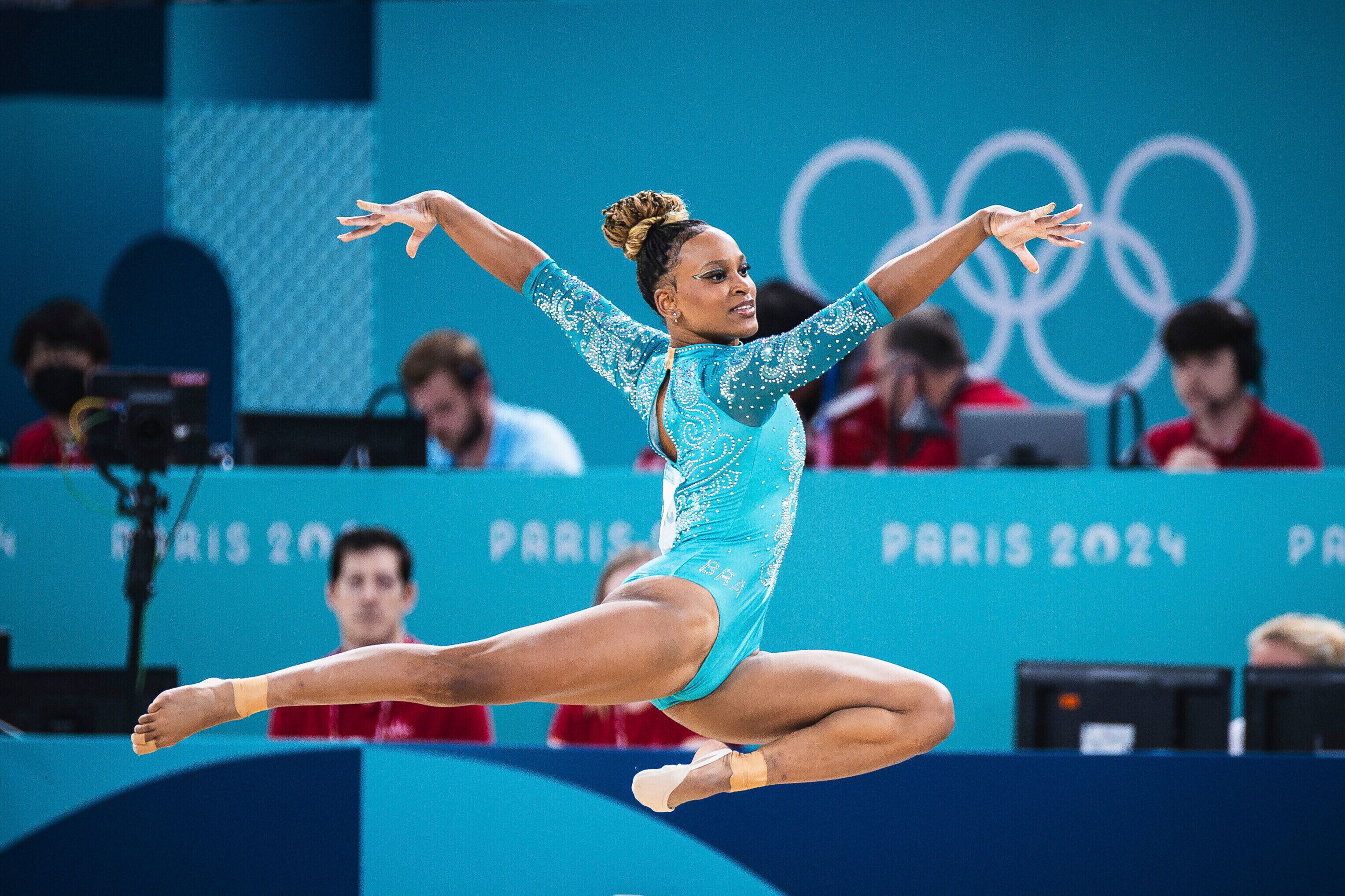 With Rebeca Andrade of Brazil taking the gold and Simone Biles and