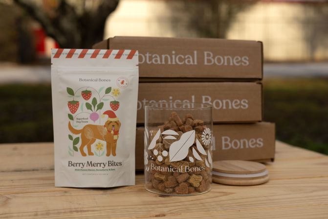 This holiday season a portion of all sales from Botanical Bones superfood dog treats will go to support Brother Wolf Animal Shelter, which was destroyed by Hurricane Helene.