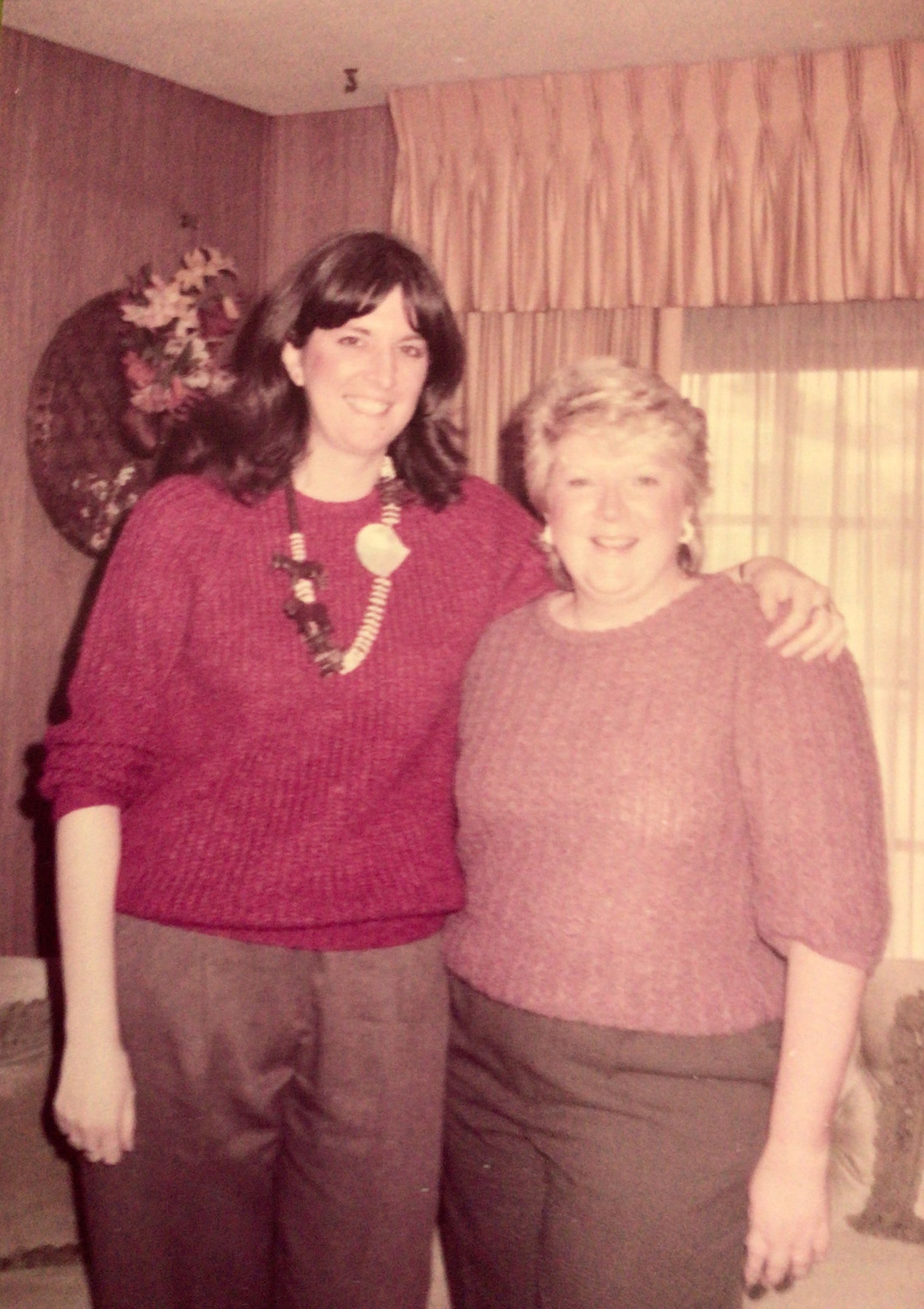 Here's Debbie and Cathy photographed in 1984.