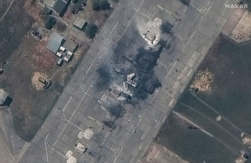 Russia-Ukraine War: Exclusive Satellite Images Show Destroyed Jets And ...