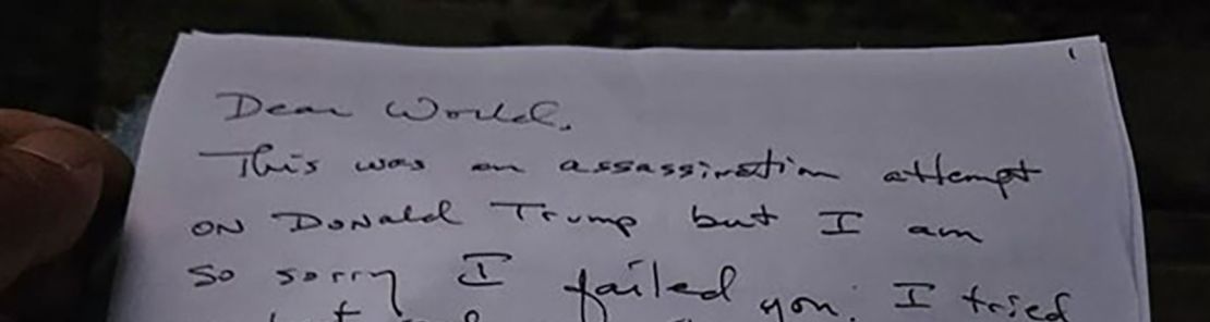 Ryan Wesley Routh, suspected of apparent assassination attempt against Trump, left a letter detailing his plans, prosecutors say