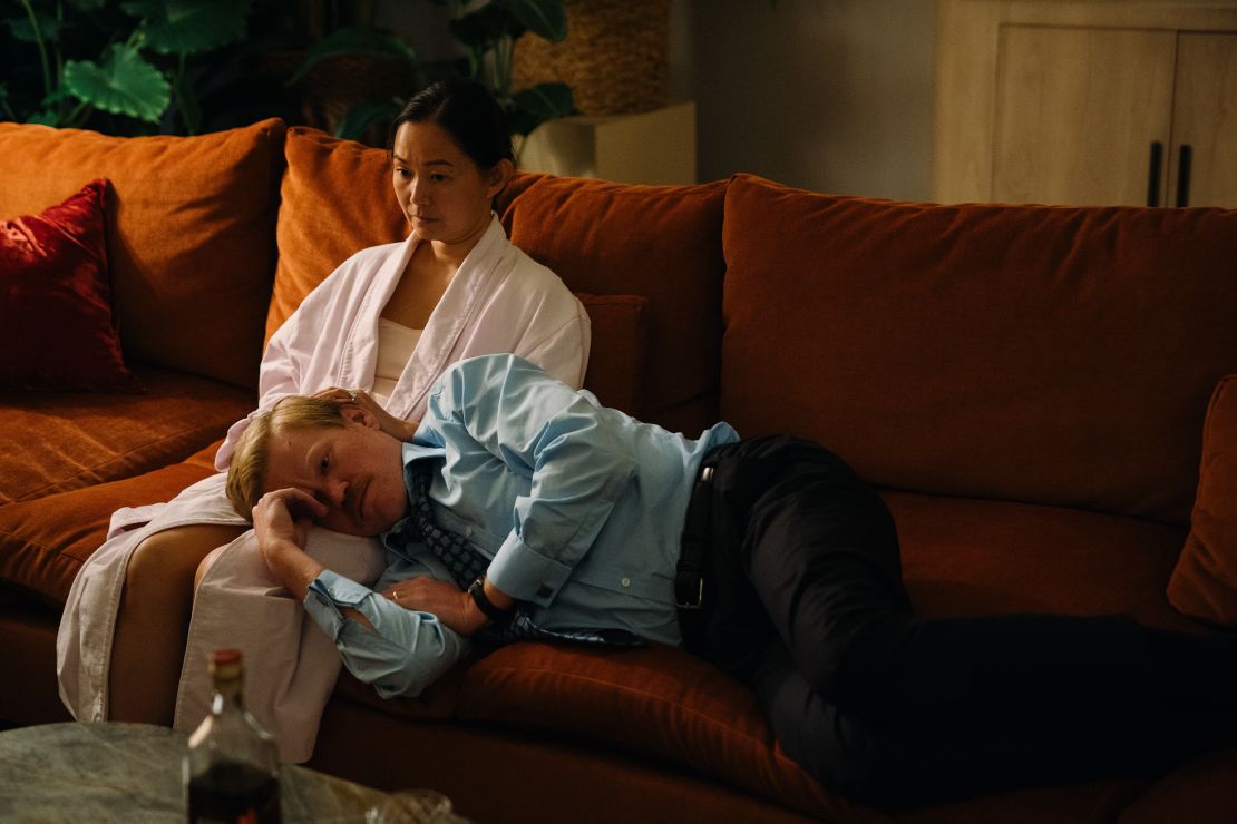 Hong Chau and Jesse Plemons in "Kinds of Kindness."