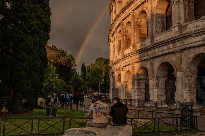 A rainbow is seen near Rome’s Colosseum on Tuesday, April 29. <a  target="_top" href="/newspapers?url=https://www.cnn.com/2025/04/25/world/gallery/photos-this-week-april-17-april-24">See last week in 32 photos</a>.