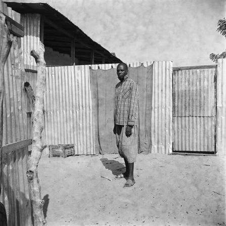 “Man Standing in a Courtyard,” by Oumar Ka, c.1959–1968. Paoletti describes seeing portraits by Ka as a “transformative moment,” as they look so different in their compositions and style from many of his West African contemporaries.