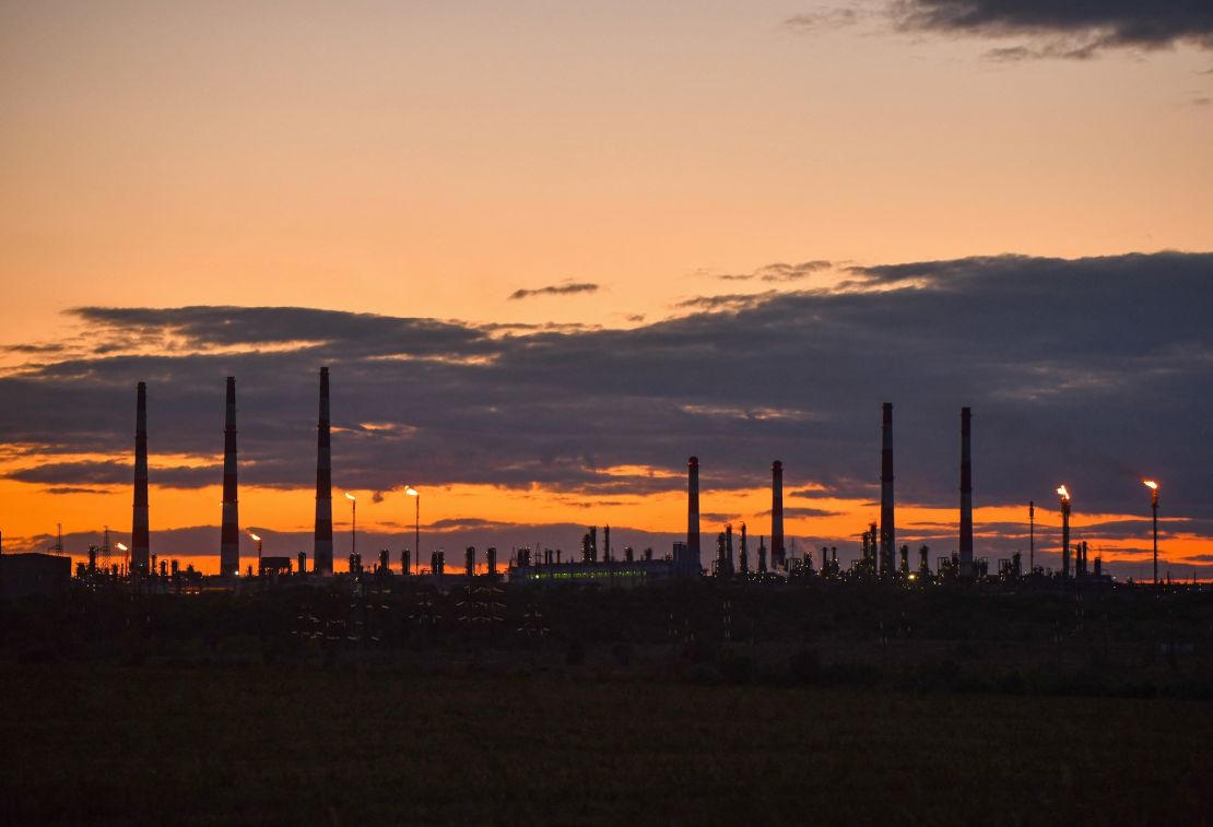 Gazprom's gas processing plant in Russia's Orenburg region in 2023.