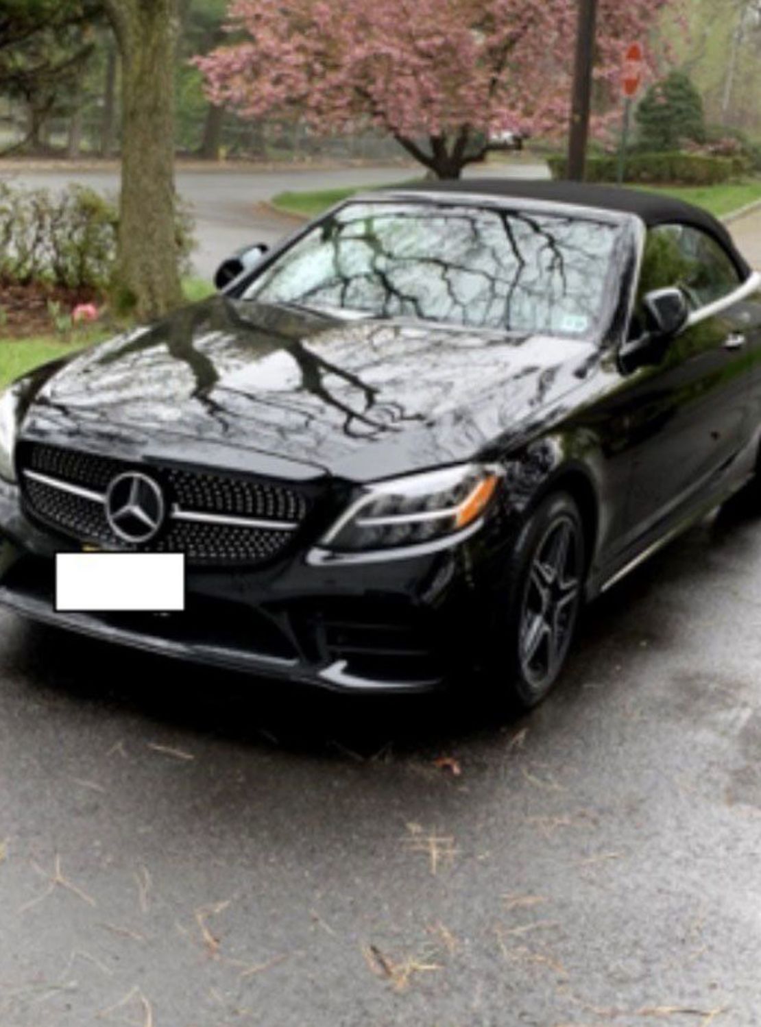 Nadine Menendez purchased the Mercedes-Benz C-class convertible with a $15,000 down payment the day after prosecutors say she was given $15,000 in a parking lot by Uribe. They included this photo in court documents.