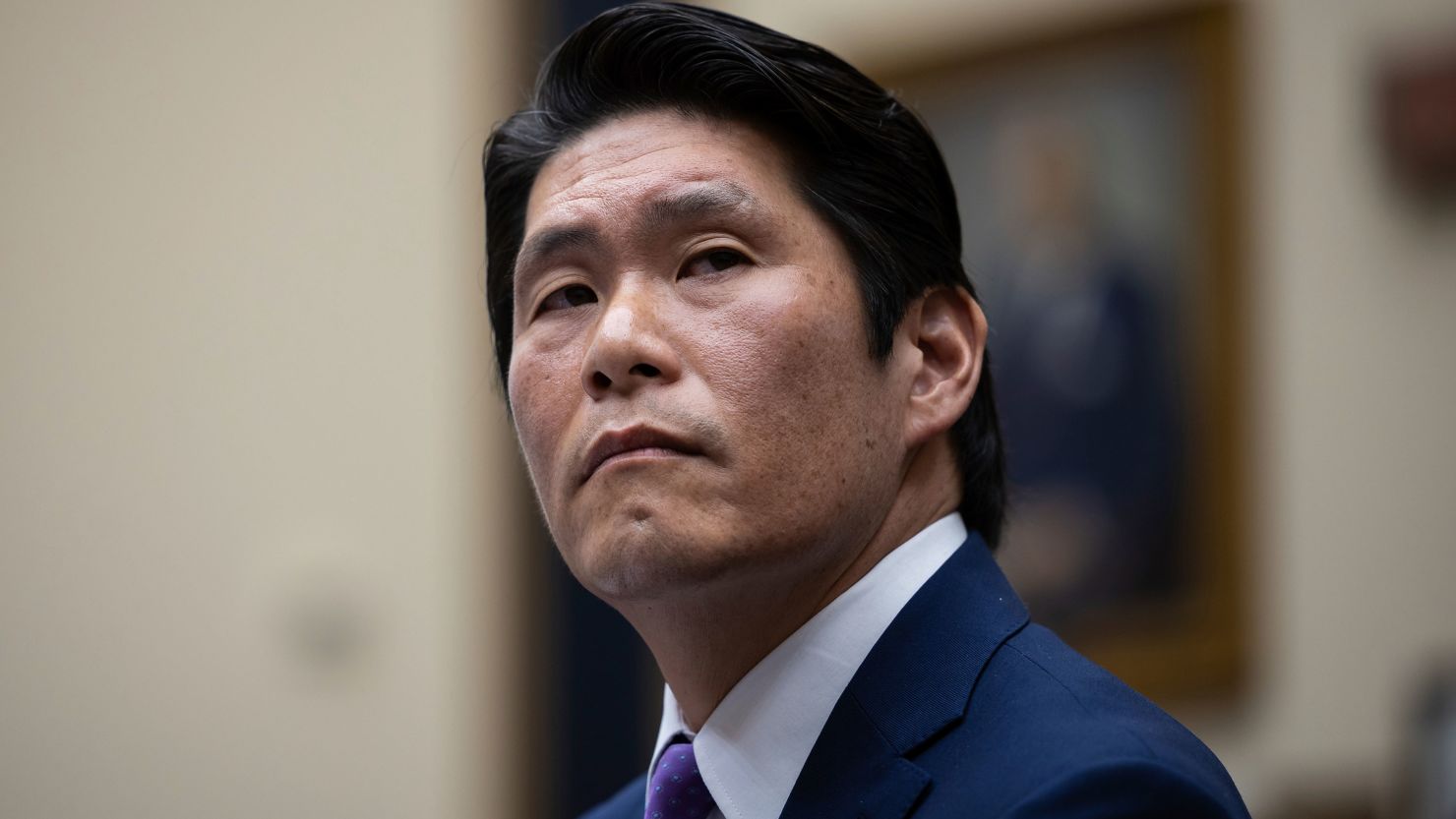 Department of Justice Special Counsel Robert Hur testifies before the House Judiciary Committee about his report on President Joe Biden's mishandling of classified documents on Capitol Hill on March 12, 2024.
