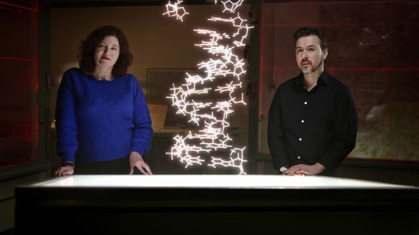 Geneticist Turi King (left) and historian Alex Kay both appear in the new documentary on Hitler.