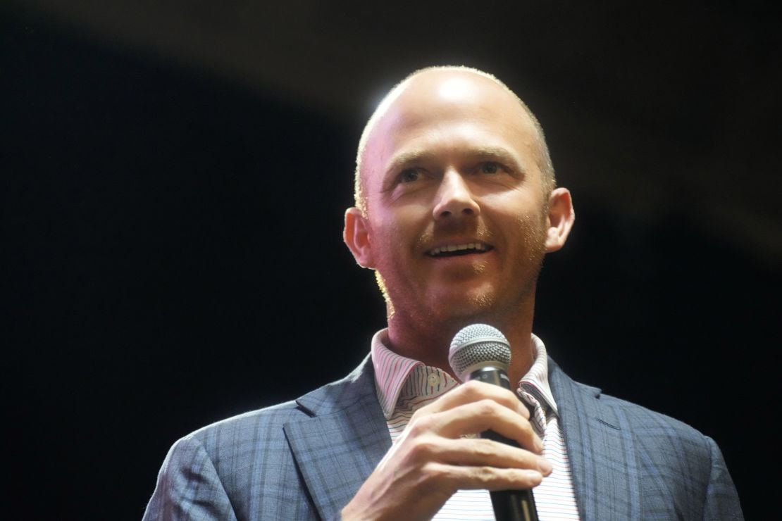 Rep. William Timmons speaks in Anderson, South Carolina, on August 22, 2022.