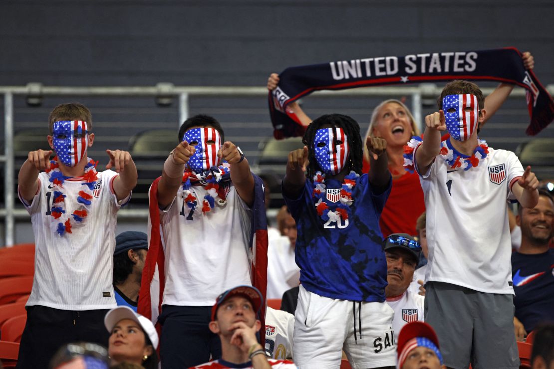 US supporters ahead of last week's match between Panama and USA.