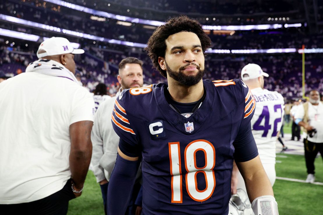 It has been a disappointing rookie season for Chicago Bears QB Caleb Williams.