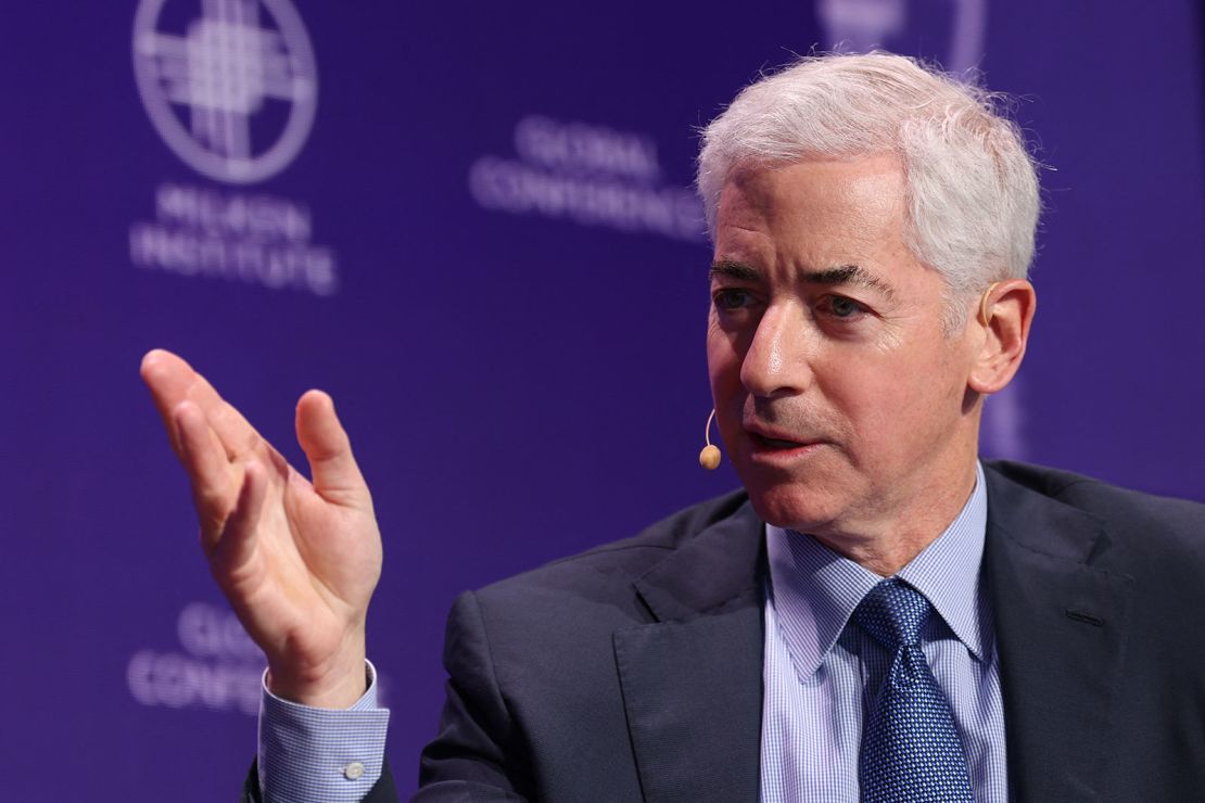 Bill Ackman, founder and CEO of Pershing Square Capital Management, speaks Tuesday about higher education and Harvard University at the Milken Institute Global Conference in Beverly Hills, California.