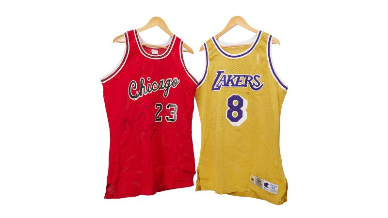 Michael Jordan’s and Kobe Bryant’s first-ever NBA jerseys expected to sell for  million apiece | CNN