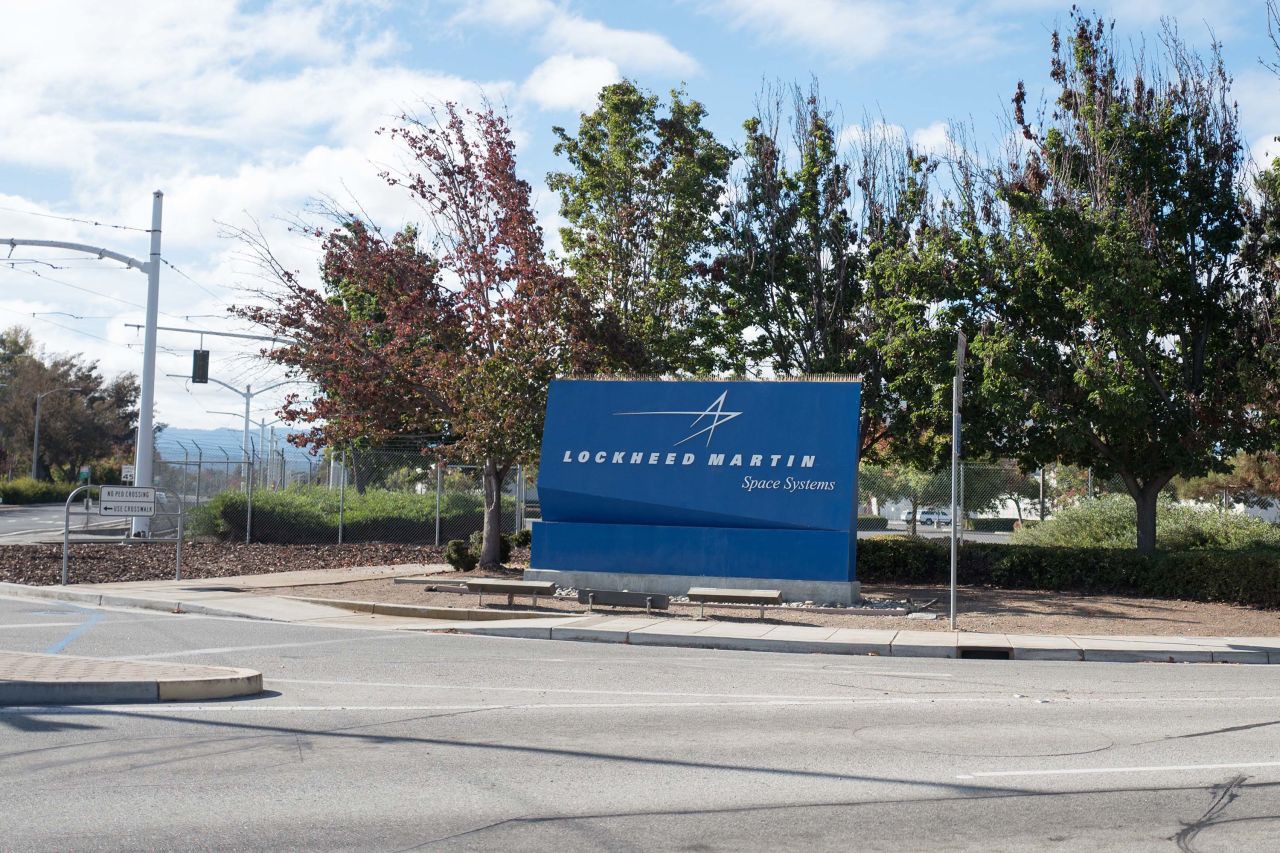 The entrance to regional headquarters of Lockheed Martin in Sunnyvale, California, pictured in October 2018.