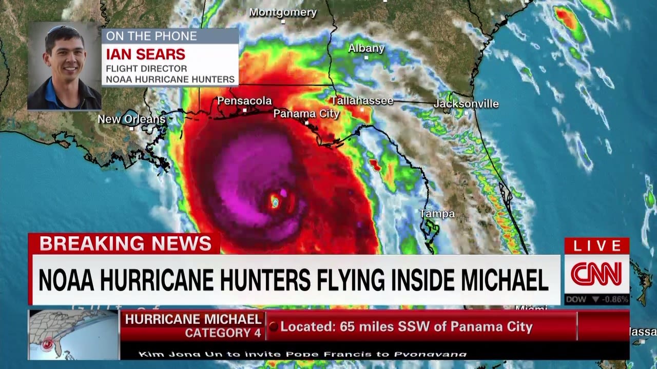 Fly inside the eye of Hurricane Michael with the Hurricane Hunters