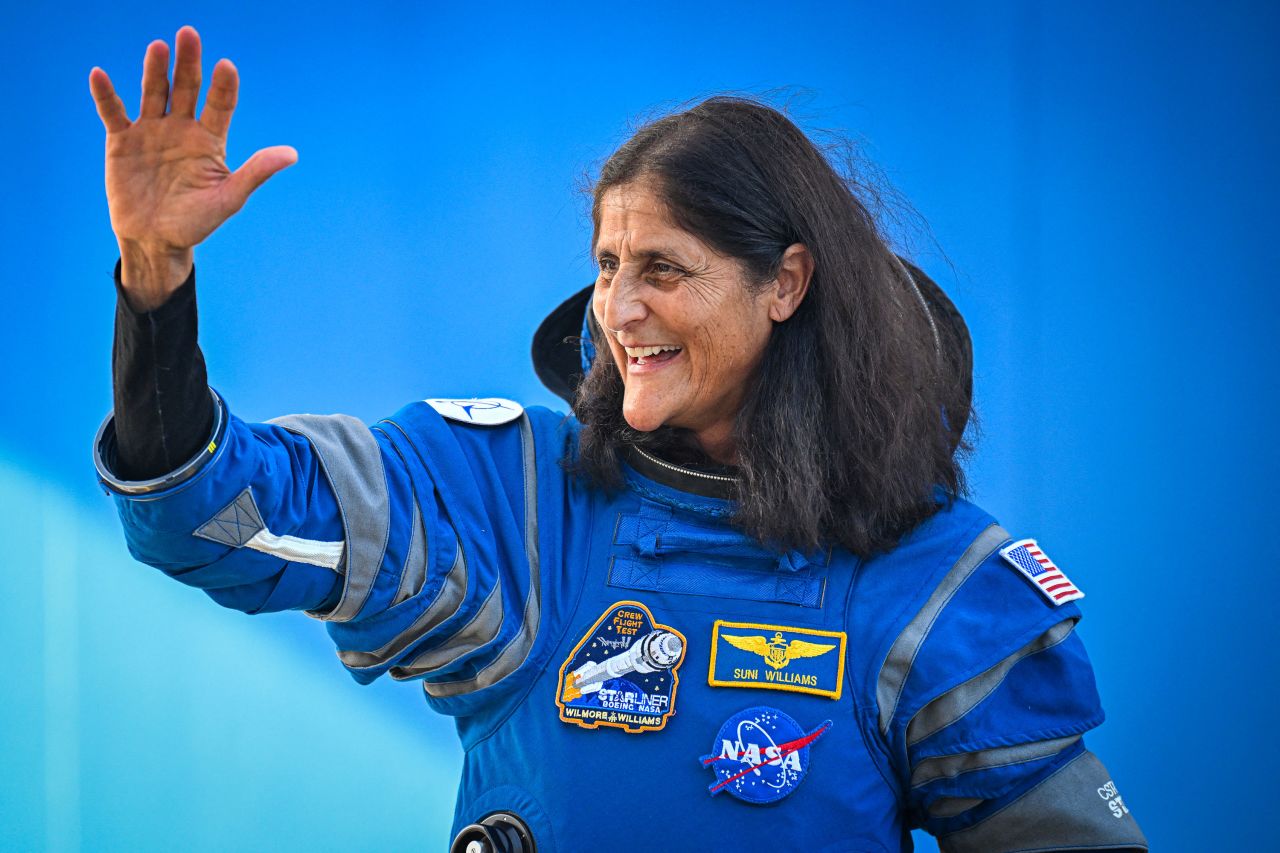 NASA astronaut Suni Williams is seen at Cape Canaveral Space Force Station Kennedy Space Center in Florida on June 1. 