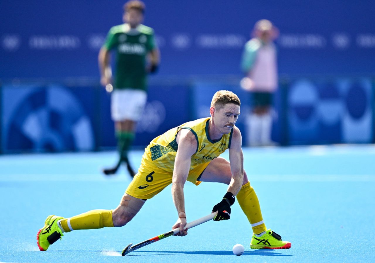 Matthew Dawson of Australia is seen during a match against Ireland at the Yves-du-Manoir Stadium on Monday.
