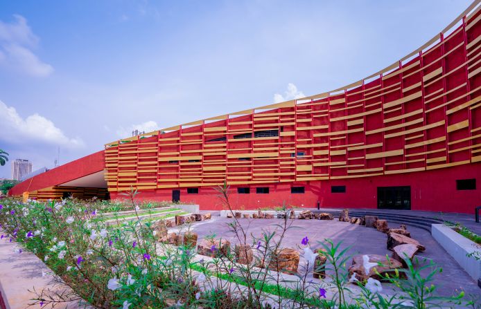 Its red and gold lattices rising to meet the Lagos skyline, the John Randle Centre for Yoruba History and Culture has emerged as a new kind of museum in Nigeria’s cultural capital. <strong>Scroll through the gallery to see more.</strong>