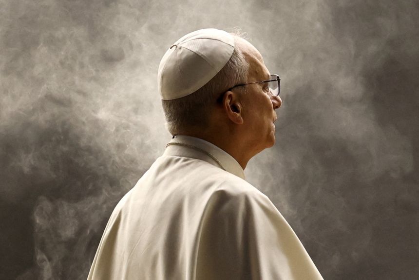 Pope Leo, seen here in St. Peter's Square, has a more reserved and formal style than his predecessor, but continues Francis' priorities.