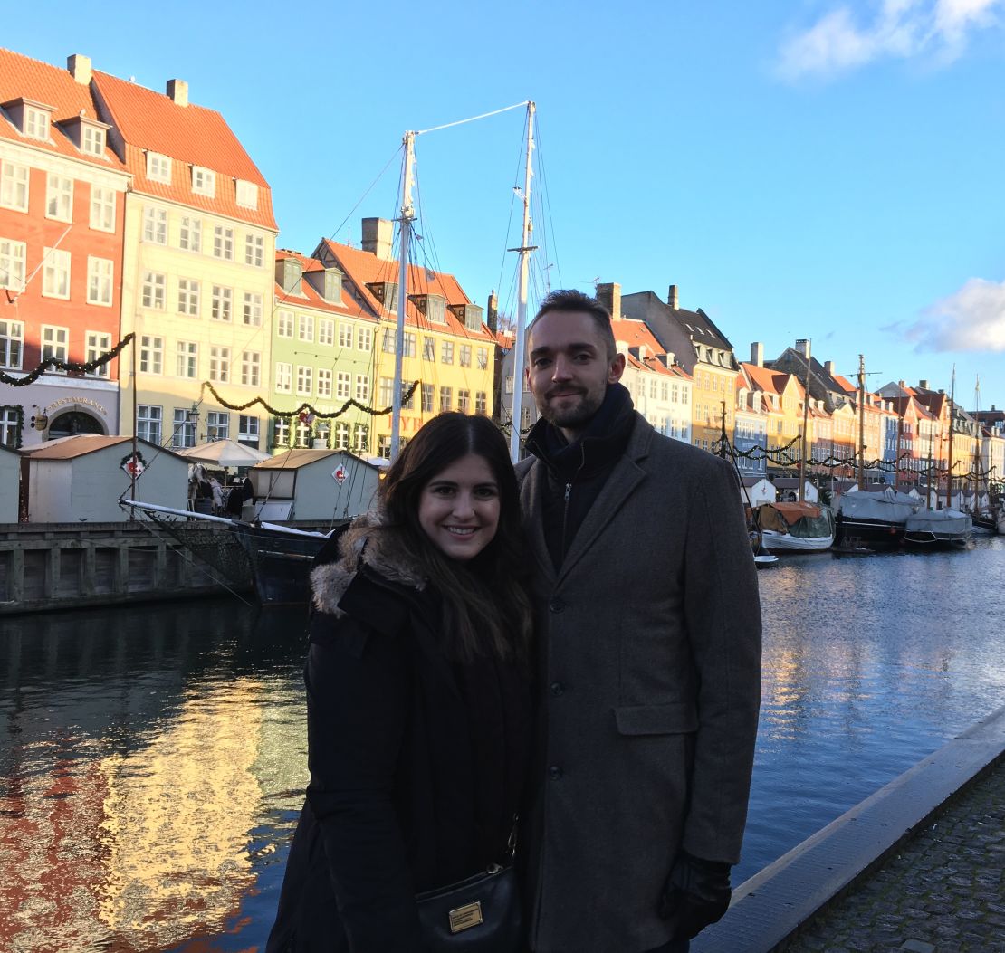 Here's Madeline and Sebastian visiting Copenhagen at Christmas 2017.