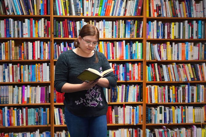 <strong>Browsing downtown:</strong> COAS Books in downtown Las Cruces stocks more than half a million new and used books, including regional titles.