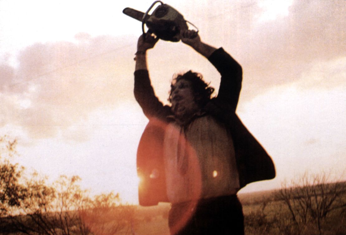 Gunnar Hansen as Leatherface in "The Texas Chainsaw Massacre."