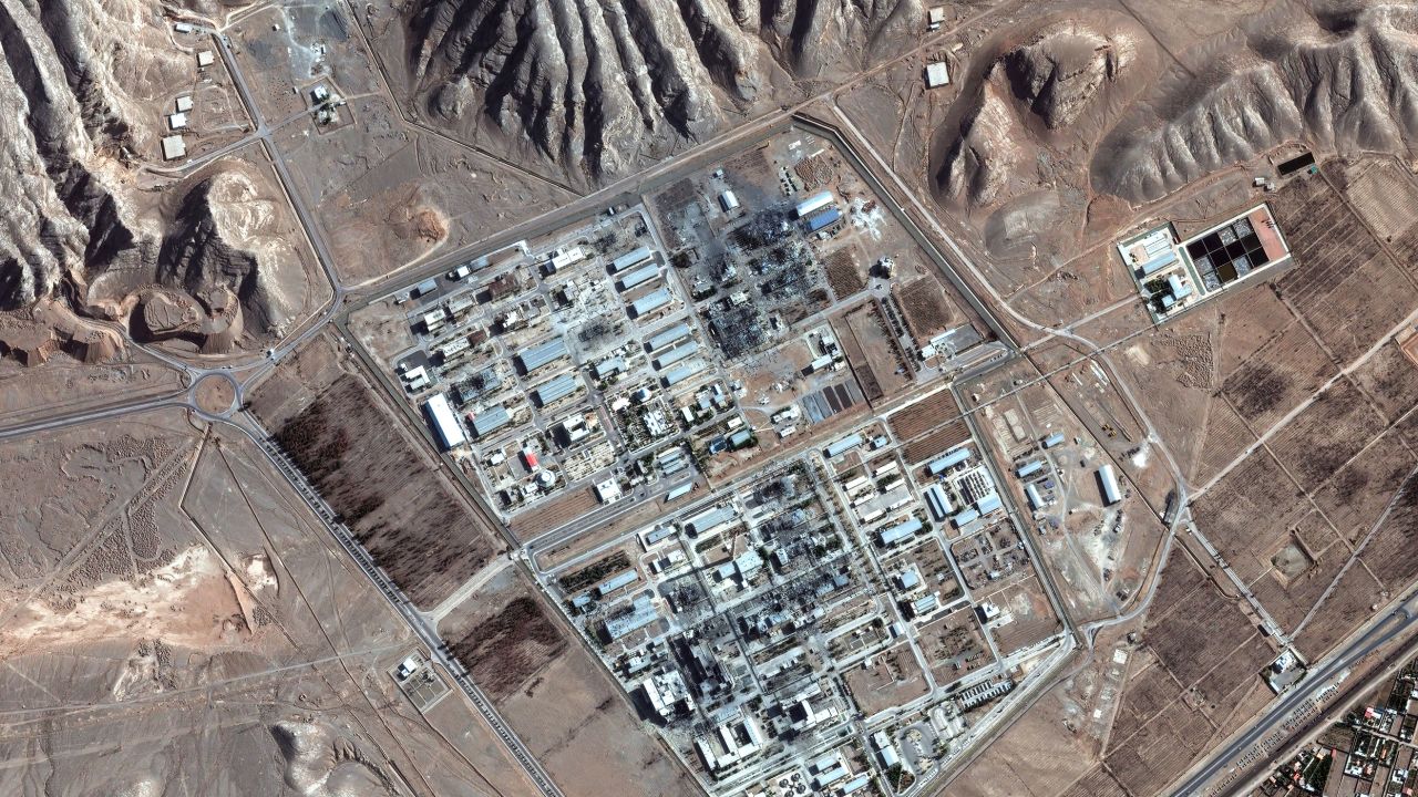 This satellite image shows the Isfahan nuclear facility in Iran on June 24, 2025. 