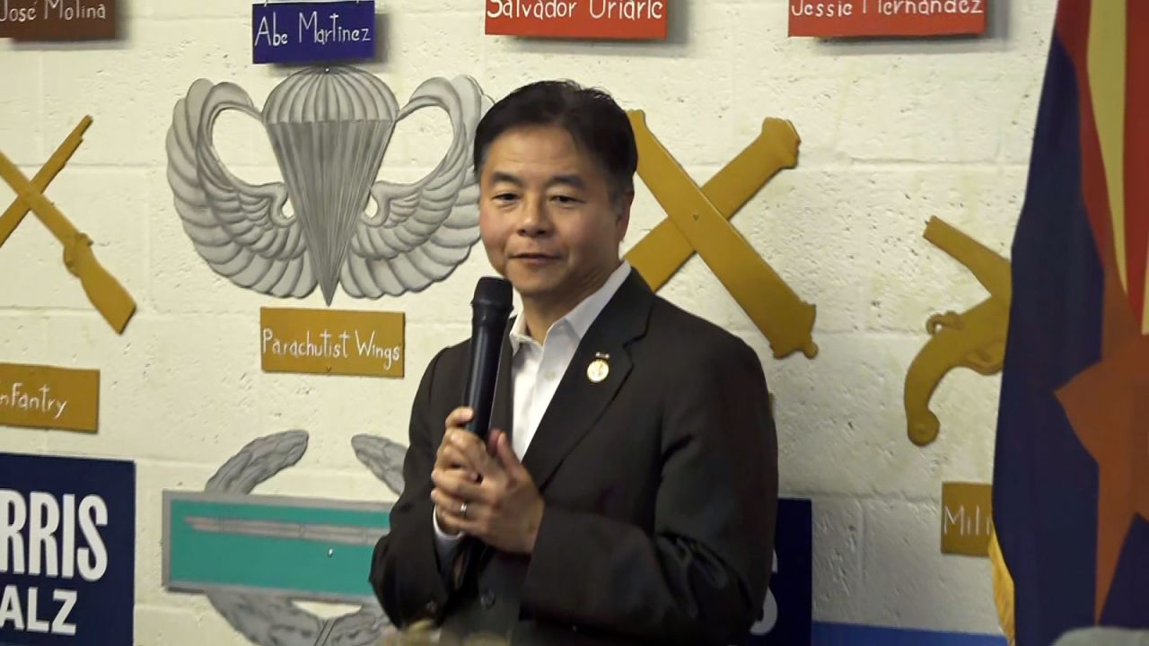  Rep. Ted speaks at a veterans’ luncheon in Guadalupe, Arizona on Wednesday, August 14/