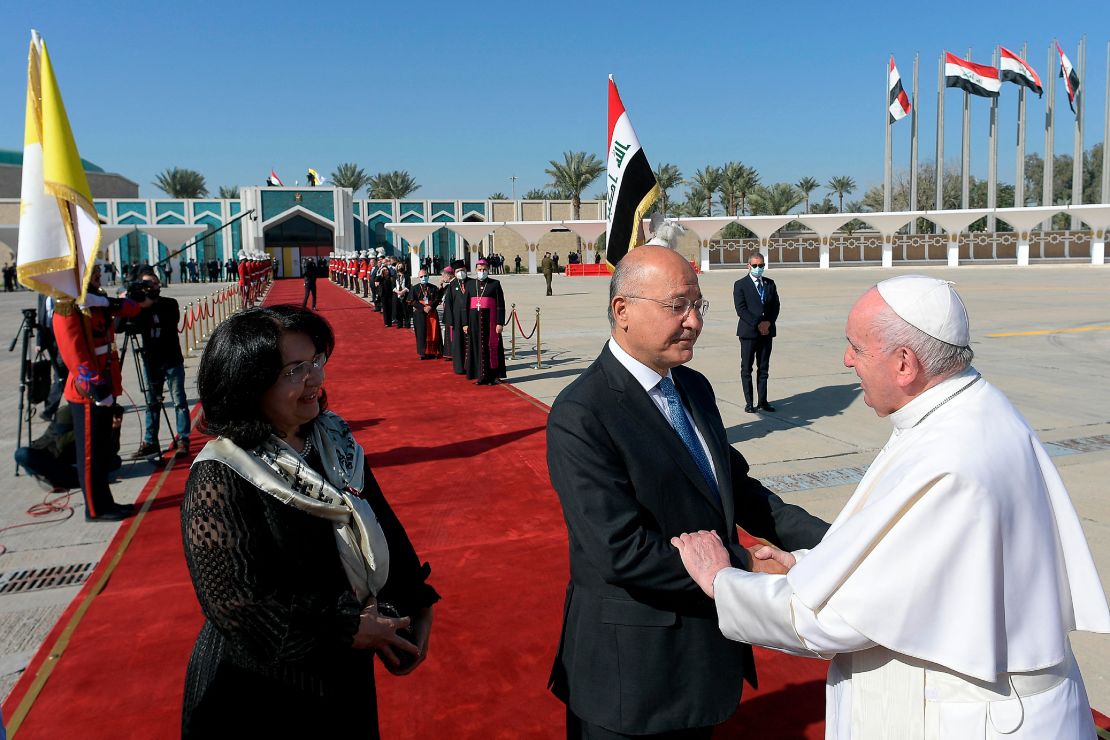 Pope Francis visited Iraq in 2021.