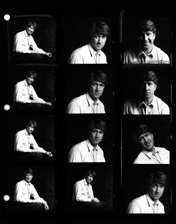 Lynch appears in a contact sheet of portraits in 1986.