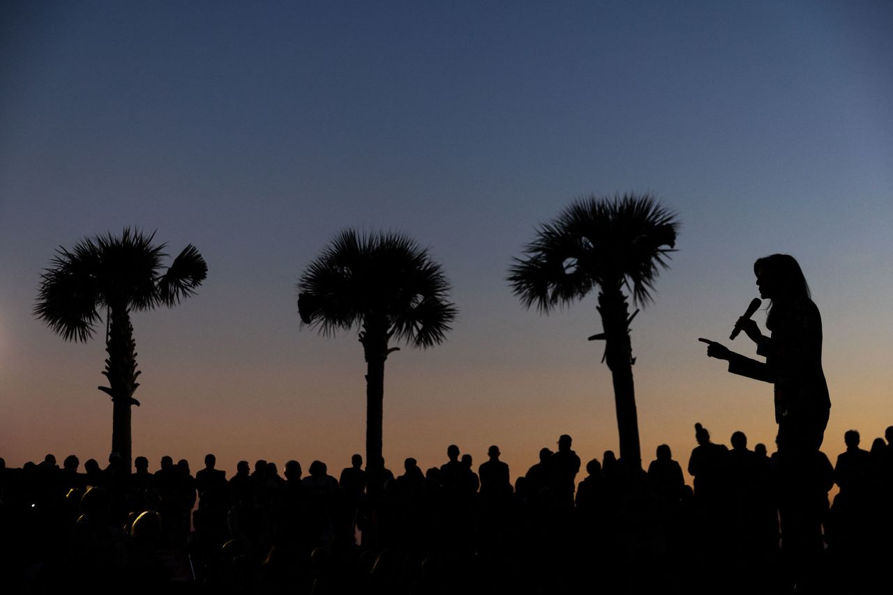 Nikki Haley speaks during a campaign event in Beaufort, South Carolina, on February 21.