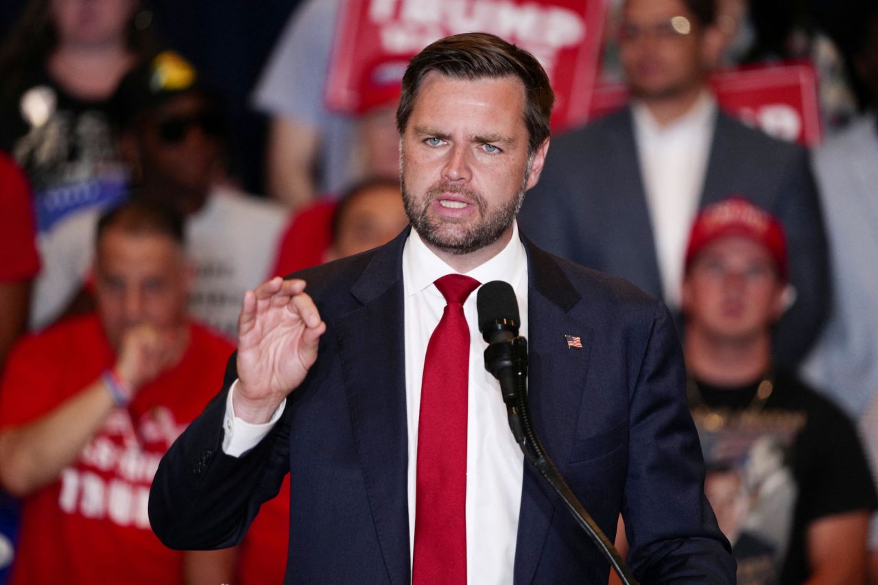 JD Vance speaks during a campaign event in Phoenix, Arizona, on Thursday.