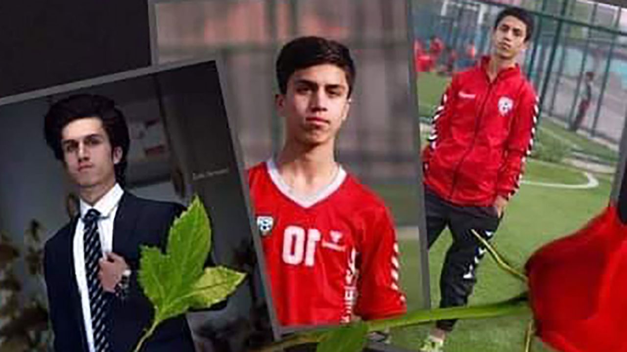 Afghanistan's General Directorate of Physical Education and Sports posted these photos of Zaki Anwari on Facebook on August 19, 2021.