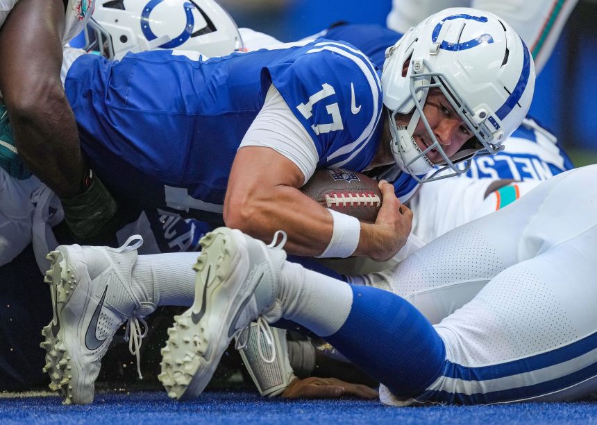 Colts quarterback Daniel Jones had a winning start as the starter in Indianapolis.