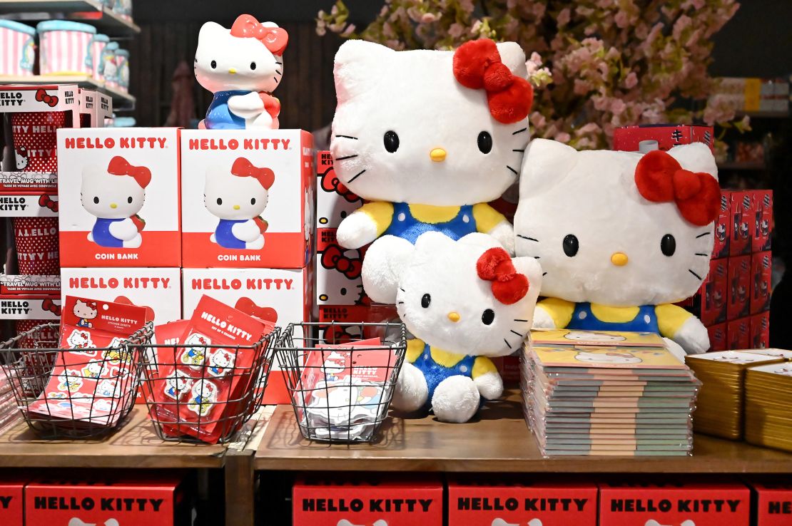 A range of Hello Kitty products on display in New York City in 2019.