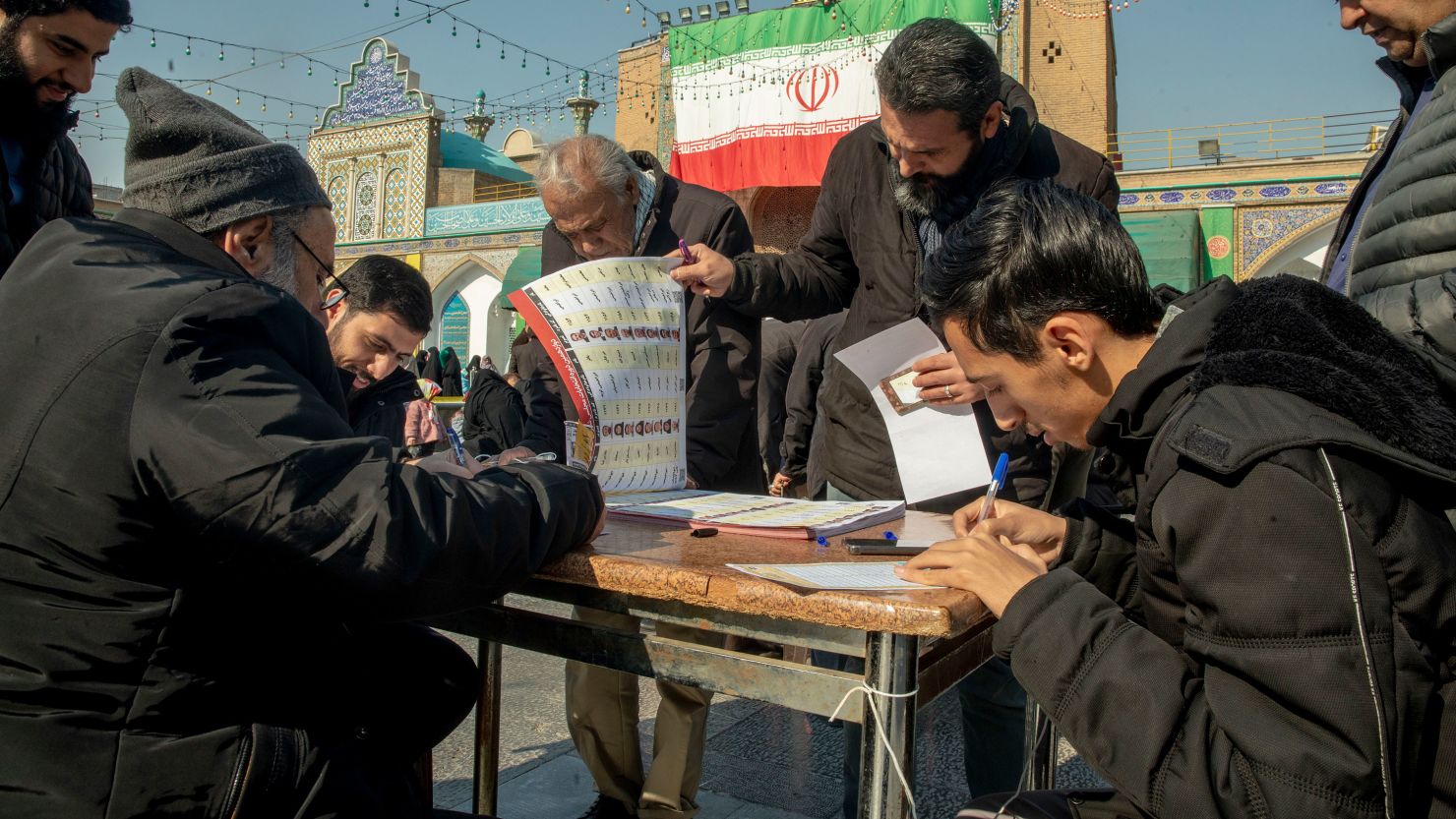 Iranians cast their votes at a polling station in Tehran, Iran, March 1, 2024.