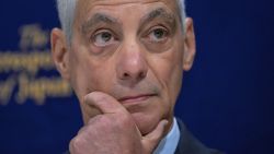 Then-Ambassador to Japan Rahm Emanuel attends a press conference at the Foreign Correspondents' Club of Japan in Tokyo on January 10, 2025.