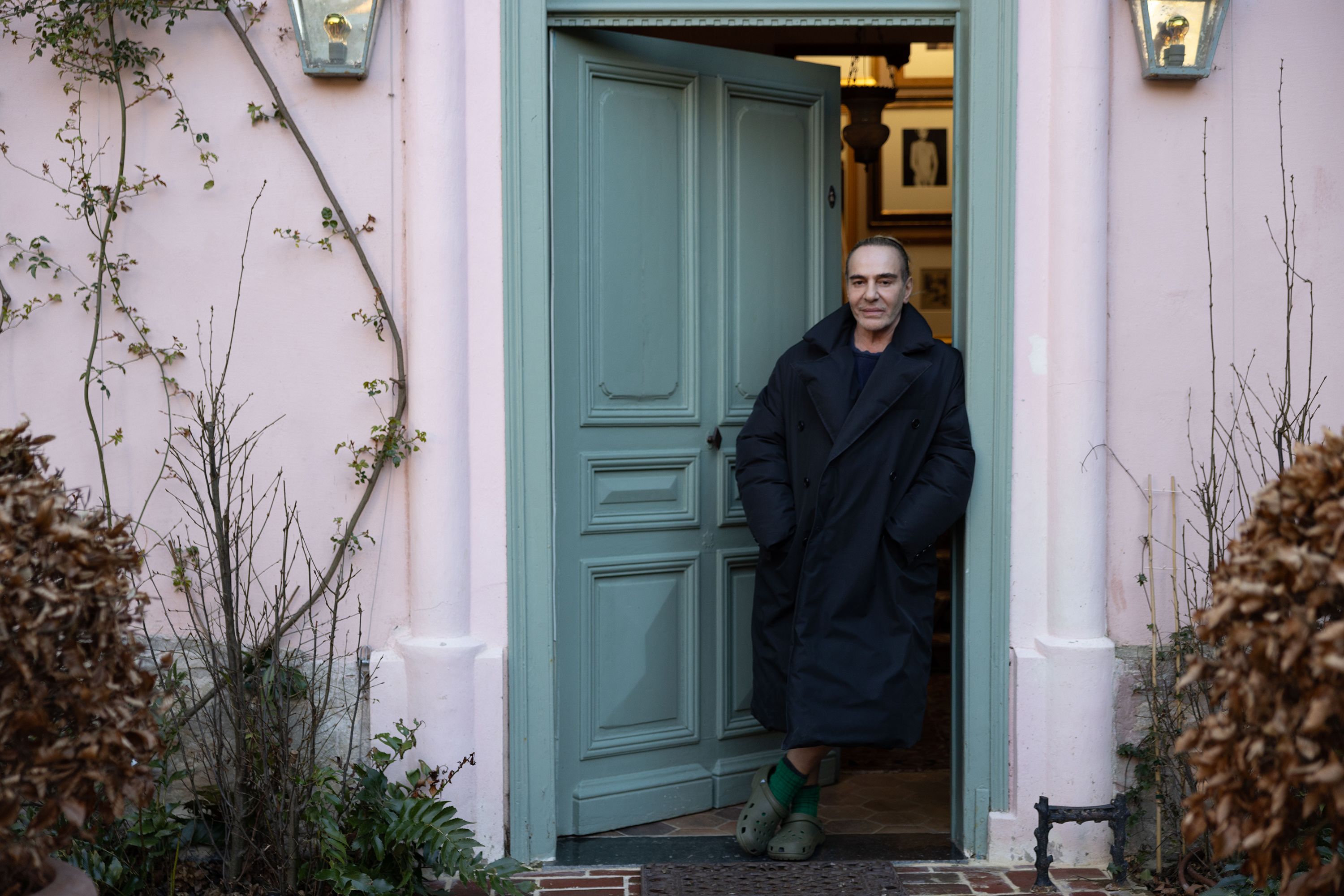 John Galliano, pictured at his home in Beauvais, France.