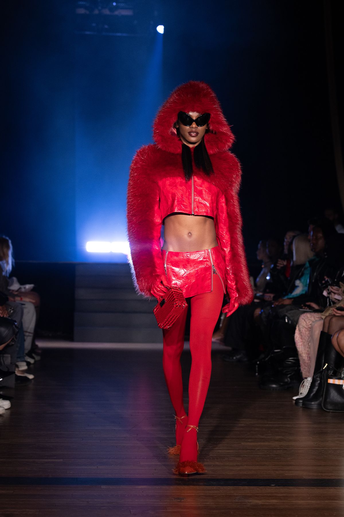 Kim Shui’s show celebrated Lunar New Year on the eve of the holiday with vibrant colors and vegan materials.
