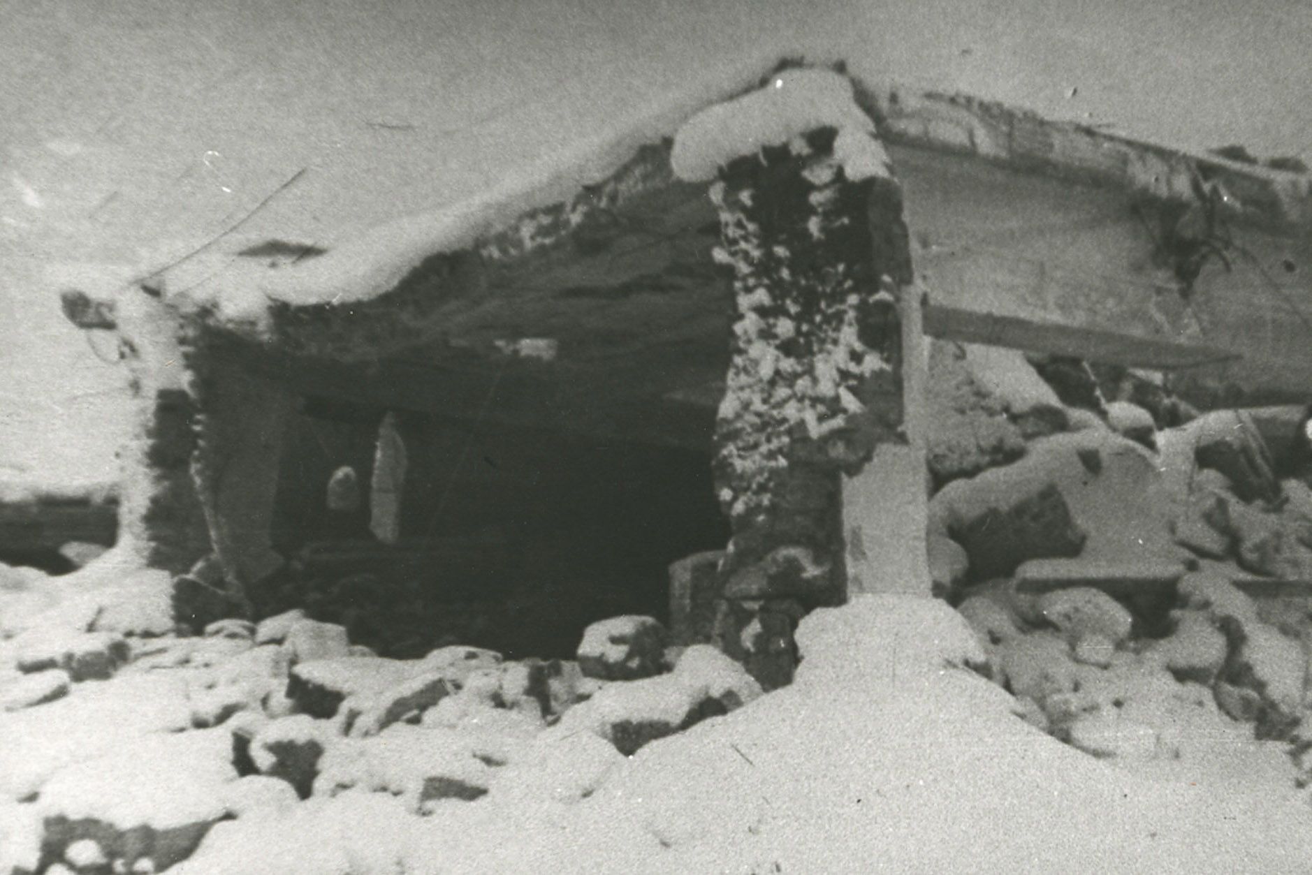 The ruins of gas chambers — blown up by Germans retreating from the Soviets — are seen in January 1945.