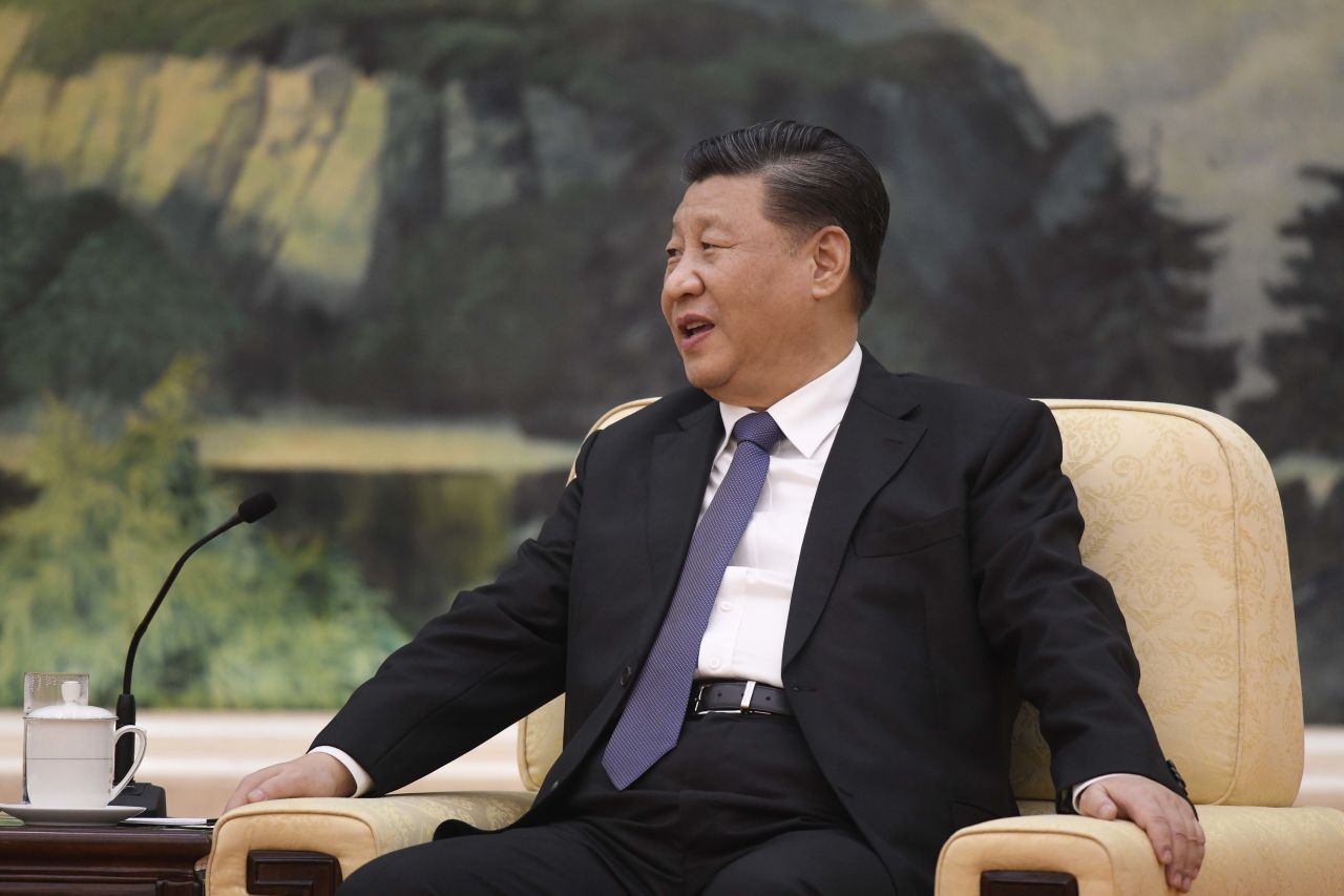 Chinese President Xi Jinping at the Great Hall of the People in Beijing on January 28, 2020.