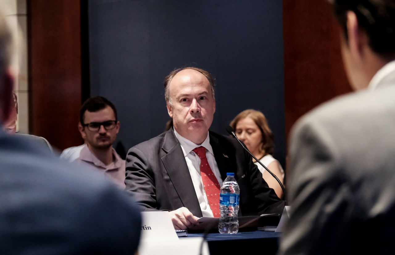 Jeffrey Clark attends a hearing in the US Capitol in June 2023.