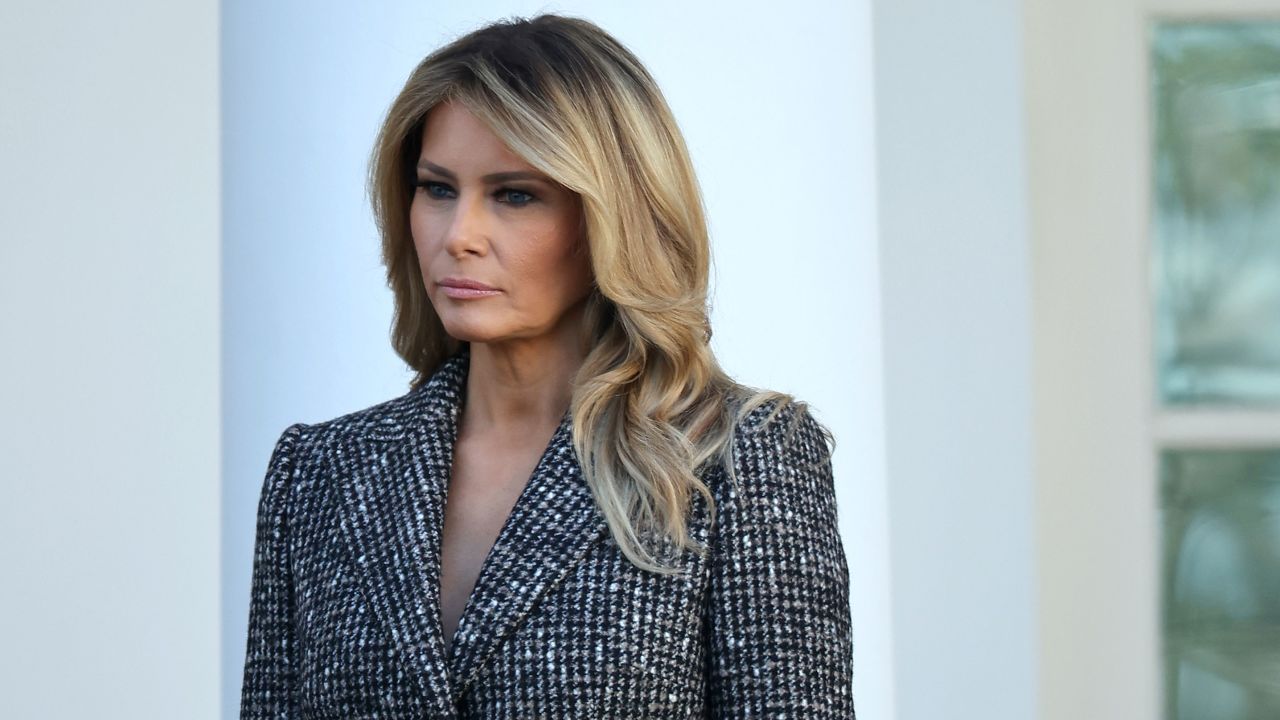 First lady Melania Trump attends an event at the White House on November 24, 2020.