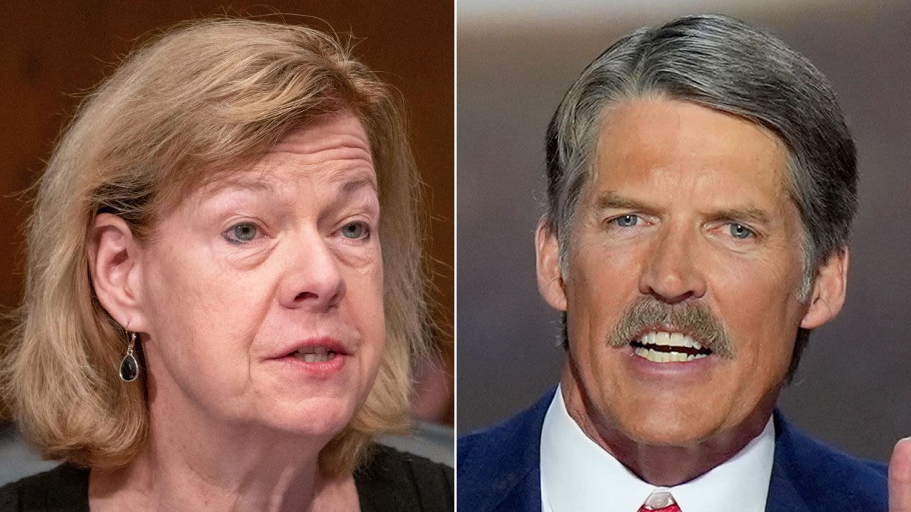 Sen. Tammy Baldwin and Republican millionaire banker Eric Hovde.