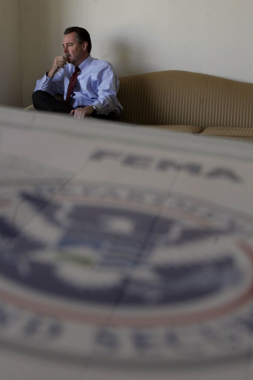 R. David Paulison is shown during an interview in Washington, DC, on October 28, 2005.